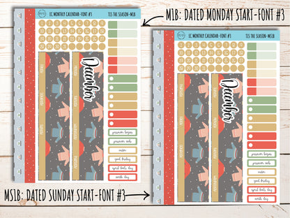 Erin Condren 7x9 Monthly Kit. DECEMBER "Tis the Season" || TS-M