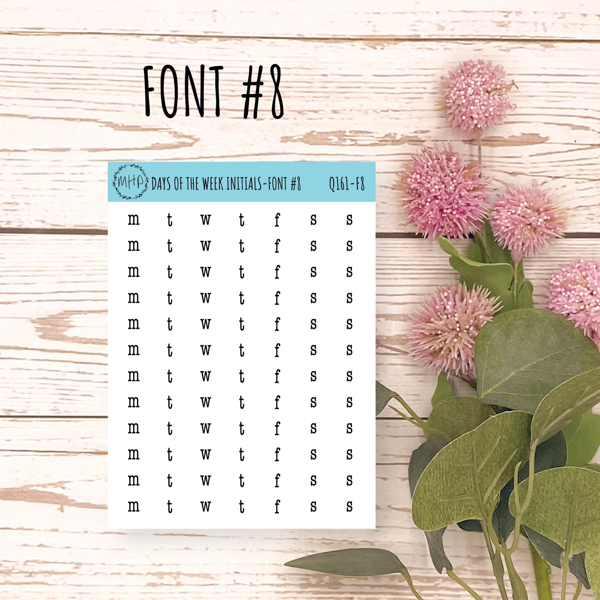 Small Date Number Stickers for Planners, Organizers and Bullet Journals. Undated Planners. || Q114
