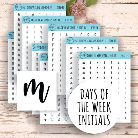 Small Date Number Stickers for Planners, Organizers and Bullet Journals. Undated Planners. || Q114