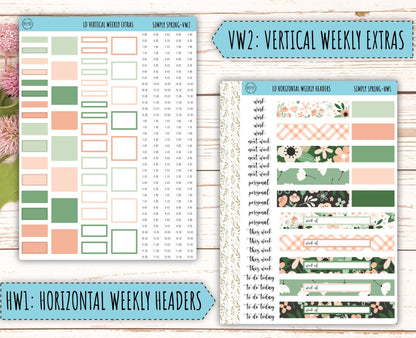 Monthly Plan Kit for Laurel Denise UNDATED Planners "Simply Spring" || MPSS