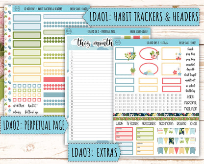 Monthly Plan Kit for Laurel Denise UNDATED Planners "Fresh Start" || MPFS