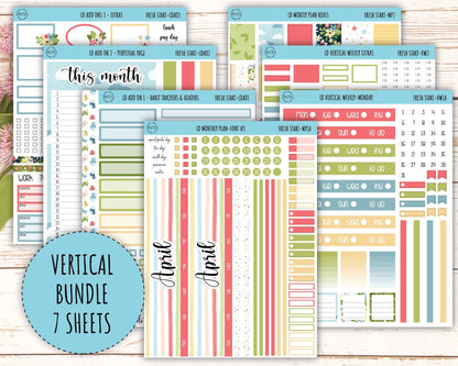 Monthly Plan Kit for Laurel Denise UNDATED Planners "Fresh Start" || MPFS