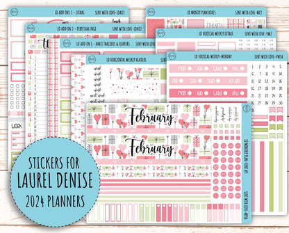 Monthly Plan Kit for Laurel Denise UNDATED Planners "Sent With Love" || MPSWL