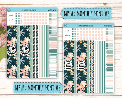 Sticker for 2024 Laurel Denise Planners. "Pretty Wildflowers" || MPWR