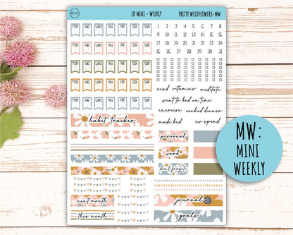 Sticker for MINI Laurel Denise Planners MAY "Pretty Wildflowers" || MPW