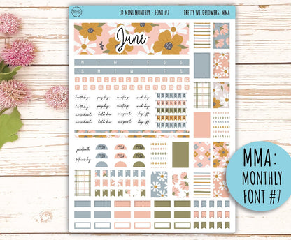 Sticker for MINI Laurel Denise Planners MAY "Pretty Wildflowers" || MPW