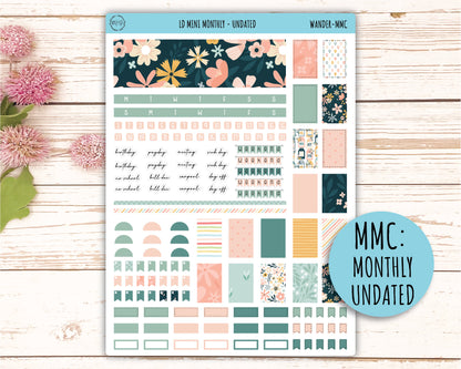 Sticker for MINI Laurel Denise Planners JUNE "Wander" || MWR