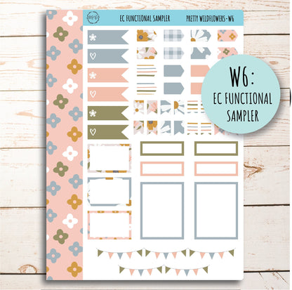 JUNE Weekly Planning Kits for 7x9 Planners. "Pretty Wildflowers" || PW-W