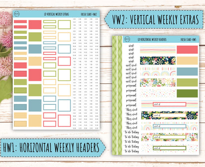 Monthly Plan Kit for Laurel Denise UNDATED Planners "Fresh Start" || MPFS