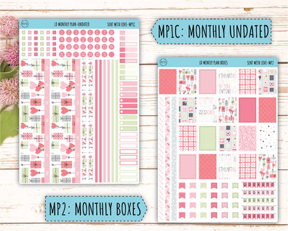 Monthly Plan Kit for Laurel Denise UNDATED Planners "Sent With Love" || MPSWL