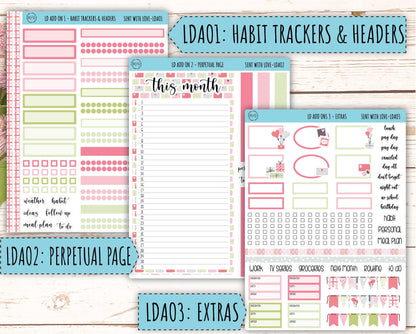 Monthly Plan Kit for Laurel Denise UNDATED Planners "Sent With Love" || MPSWL