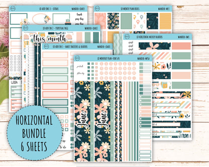 Sticker for 2024 Laurel Denise Planners. "Pretty Wildflowers" || MPWR