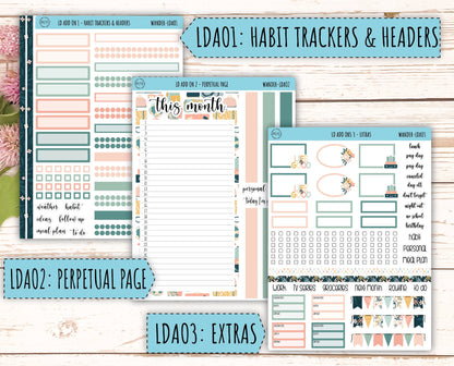 Sticker for 2024 Laurel Denise Planners. "Pretty Wildflowers" || MPWR