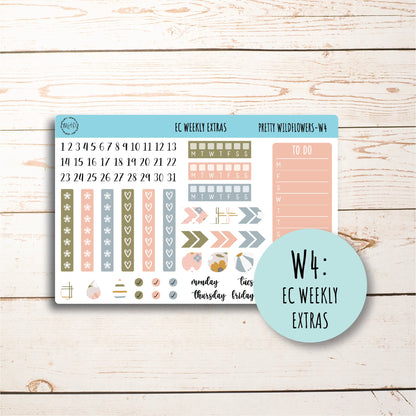 JUNE Weekly Planning Kits for 7x9 Planners. "Pretty Wildflowers" || PW-W
