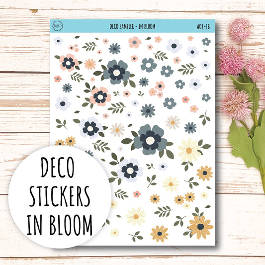 Decorative Planner Stickers "In Bloom" || AO-IB