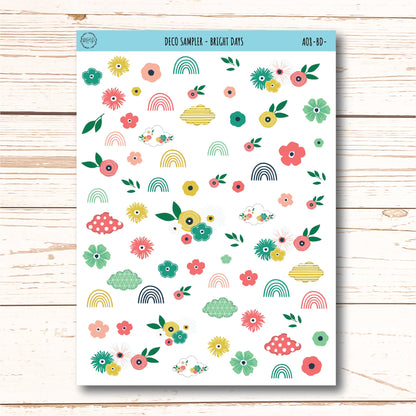Decorative Planner Stickers "Brigh Days" || AO-BD