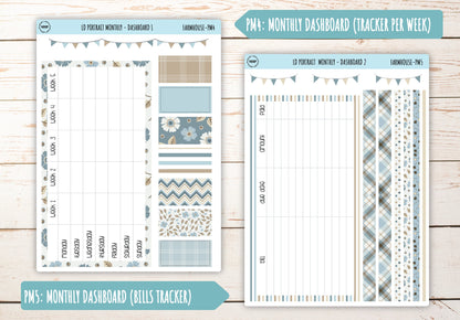 SEPTEMBER Stickers for Laurel Denise Portrait Planners. "Farmhouse" || PFH