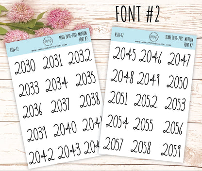 2030 - 2059 Years Stickers Size Medium. Timeline Stickers. || H586