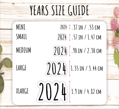 2026 Year Large Size Stickers for Planners || H590