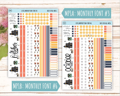 OCTOBER Stickers for OG Laurel Denise Planners. "Boo to Youl" || OGBY