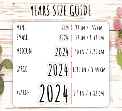 2026 Small Year Stickers for Planners || Q181