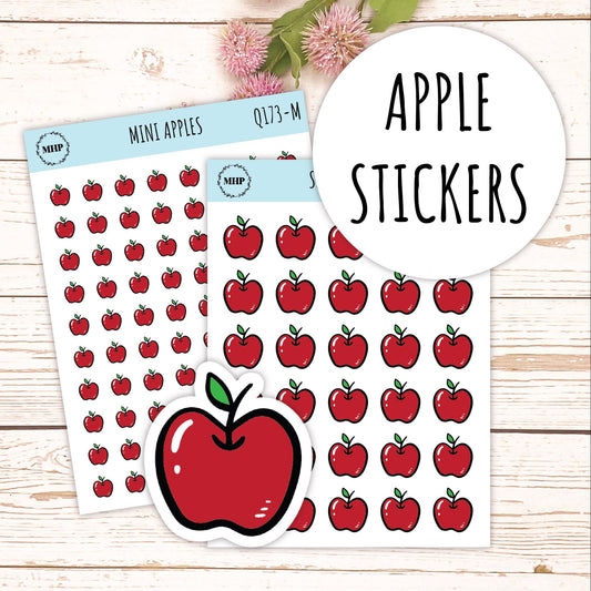 Apple Stickers. Planner Stickers || Q173