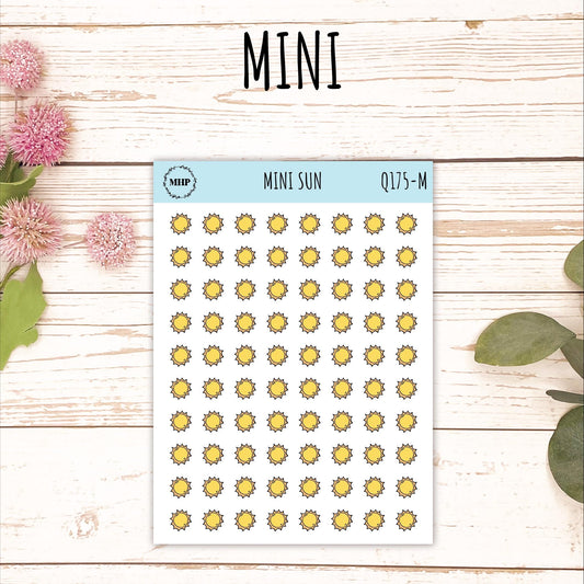 Sun Stickers. Planner Stickers || Q175