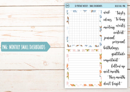 NOVEMBER Stickers for Laurel Denise Portrait Planners. "Hello Fall" || PHF