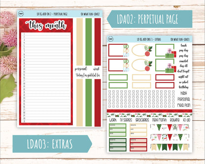 DECEMBER Stickers for OG Laurel Denise Planners. "Oh What Fun" || OGOWF