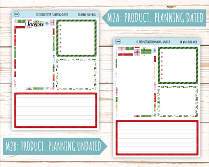 DECEMBER Monthly Kit Stickers for 7x9 Erin Condren Planners. "Oh Wha Fun" || ECM-OWF