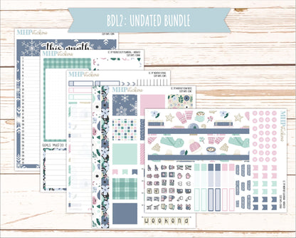 JANUARY 2025 Monthly Kit Stickers for 7x9 Erin Condren Planners. "Cozy Days" || ECMCD