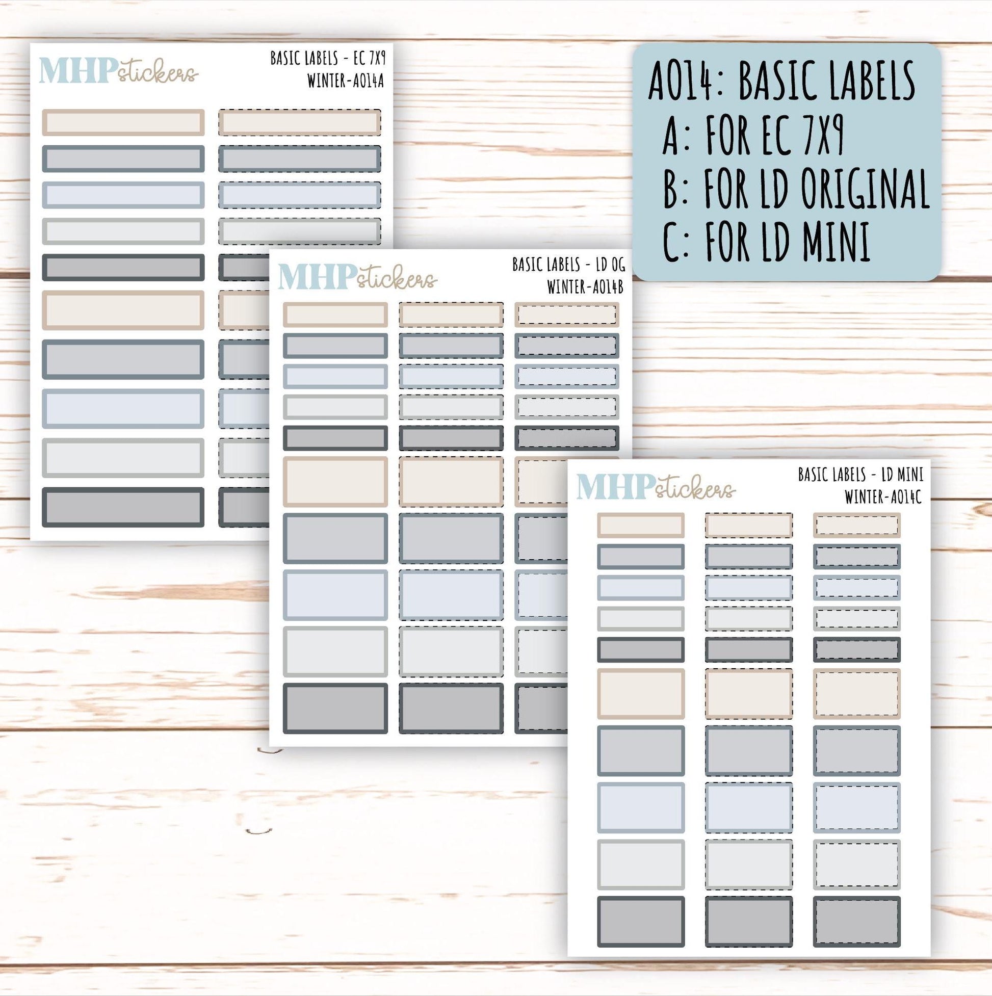 ADD-On's for Monthly Kits "Winter" || AOW