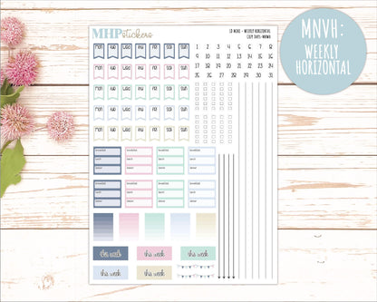 JANUARY 2025 Stickers for MINI Laurel Denise Planners "Cozy Days" || MNCD