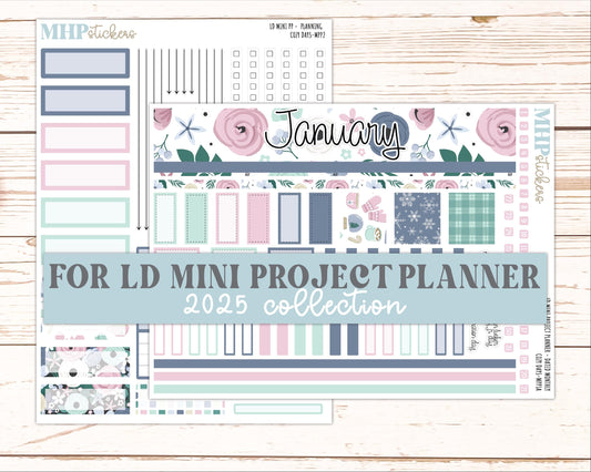 JANUARY 2025 Stickers for LD Mini Project Planner "Cozy Days" || MPPCD