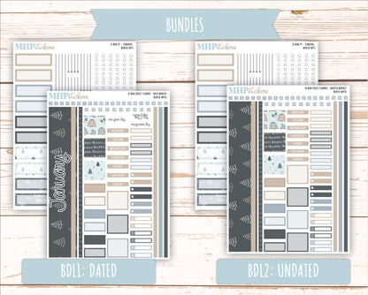 JANUARY 2025 Stickers for LD Mini Project Planner "Winter" || MPPW