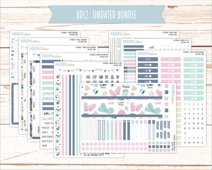 JANUARY 2025 Stickers for Laurel Denise Portrait Planners. "Cozy Days" || PTCD