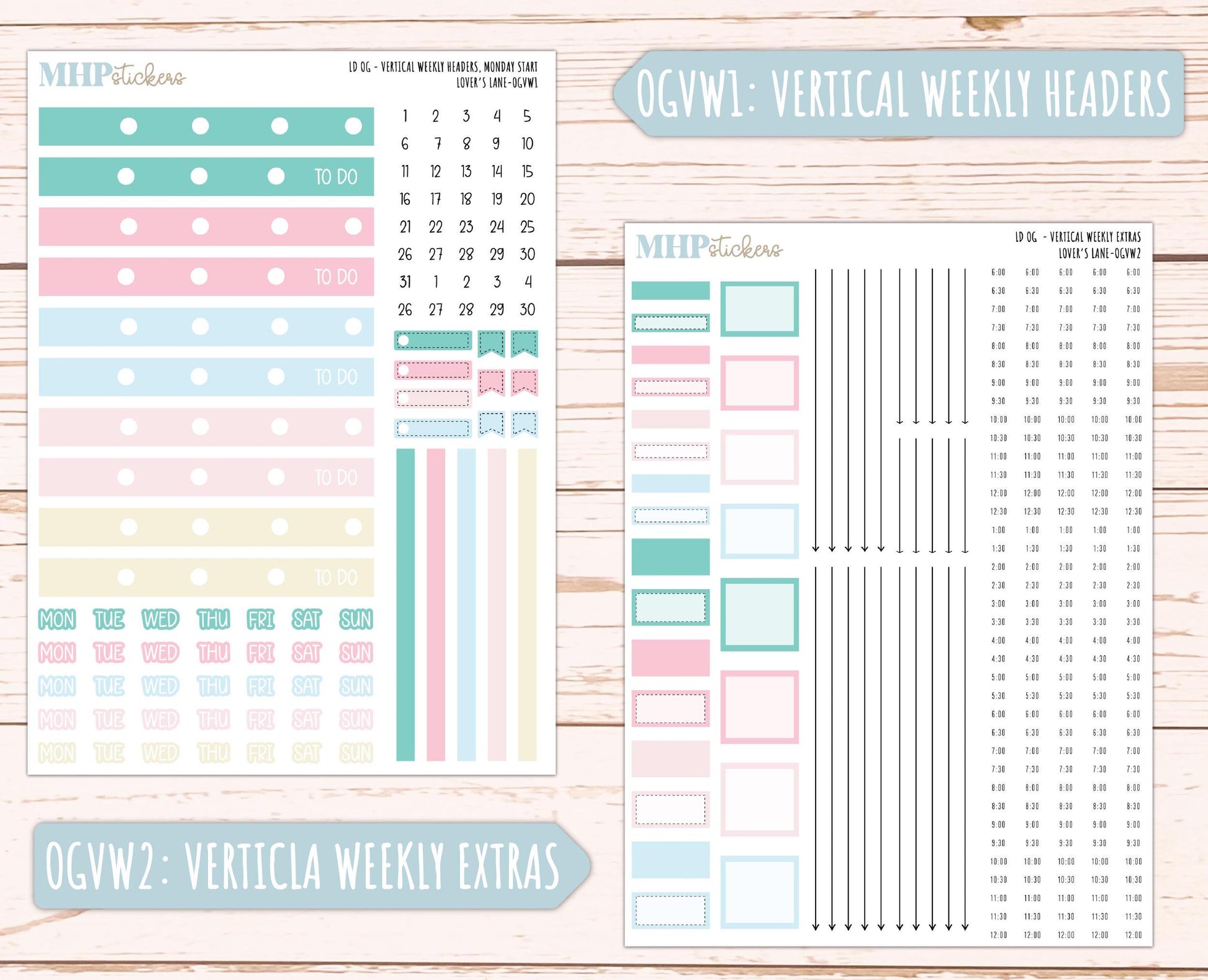 FEBRUARY 2025 Stickers for OG Laurel Denise Planners. "Lover's Lane" || OGLL