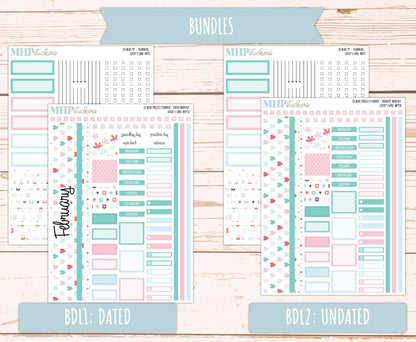 FEBRUARY 2025 Stickers for LD Mini Project Planner "Lover's Lane" || MPPLL