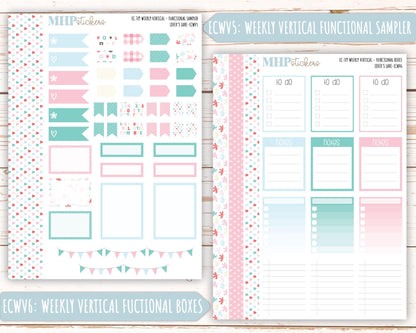 FEBRUARY Weekly Planning Kits for 7x9 Erin Condren Planners. "Lover's Lane" || ECWLL