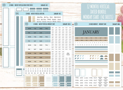 Neutral Color Bundles for MINI Laurel Denise Planners || NMBDLS
