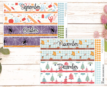 2025 Monthly Headers Set for Laurel Denise PORTRAIT Planner || LD416