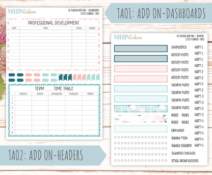 MAY Stickers for Laurel Denise Teacher Planners. "Little Flowers" || TLF