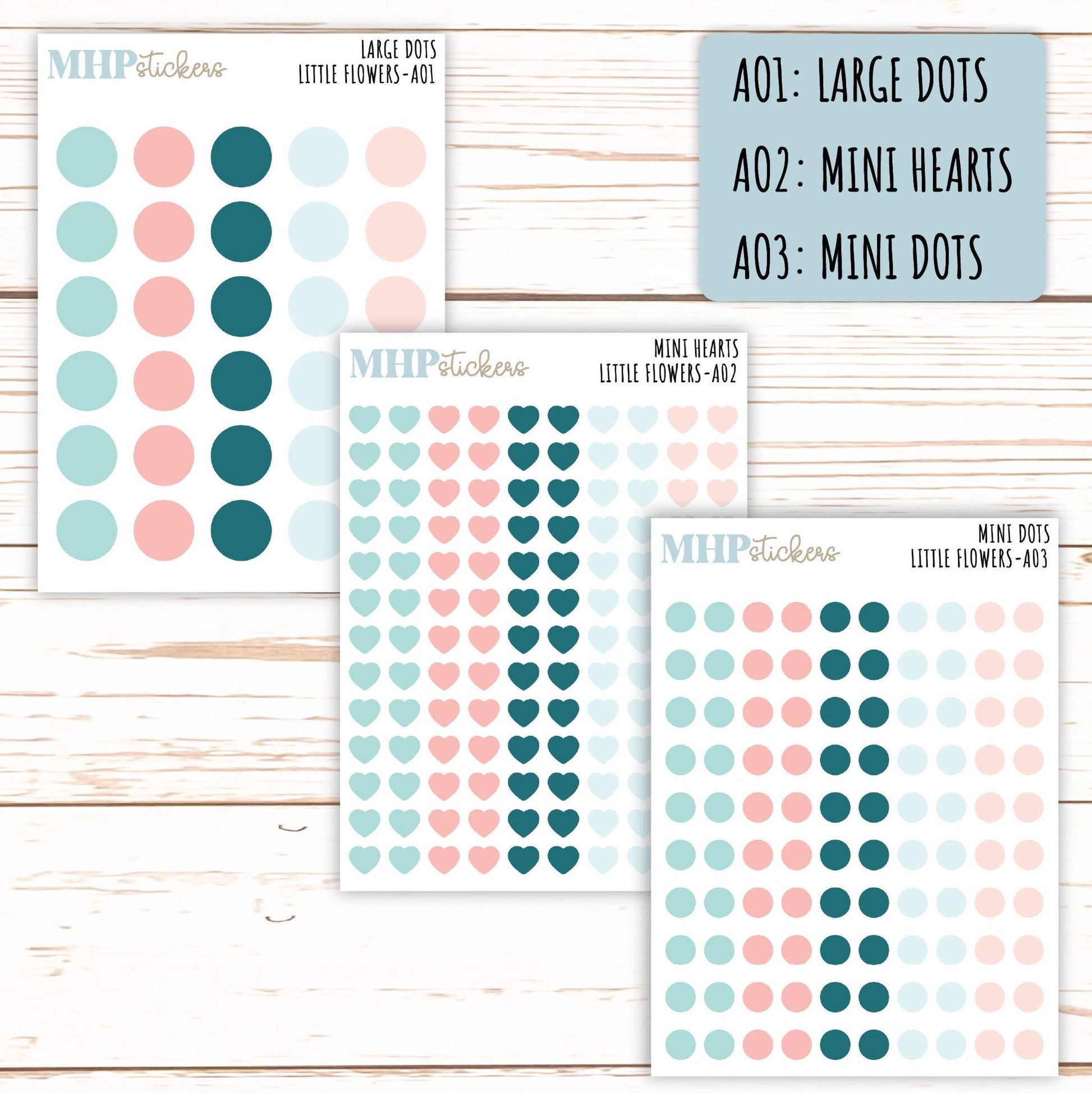 ADD-On's for Monthly Kits "Little Flowers" || AO-LF