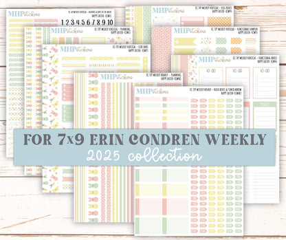 APRIL Weekly Planning Kits for 7x9 Erin Condren Planners. "Happy Easter" || ECWHE
