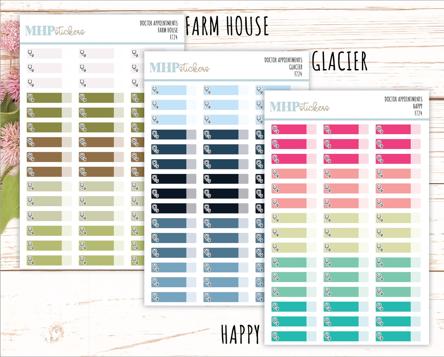 Doctor's Appointment Labels. Planner Stickers || F724