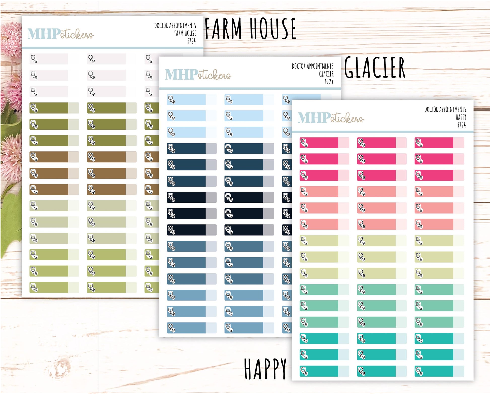 Doctor's Appointment Labels. Planner Stickers || F724