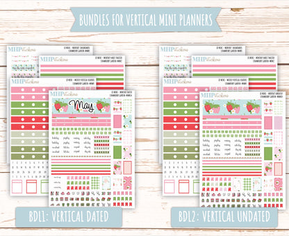 MAY 2025 Stickers for MINI Laurel Denise Planners "Strawberry Gardenr" || MNSG