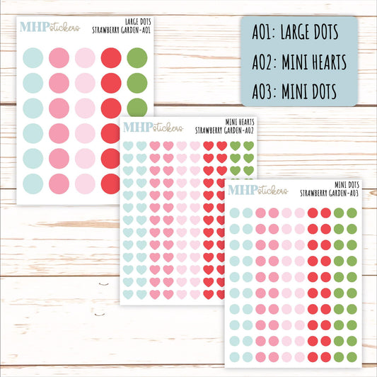 ADD-On's for Monthly Kits "Strawberry Garden" || AO-SG