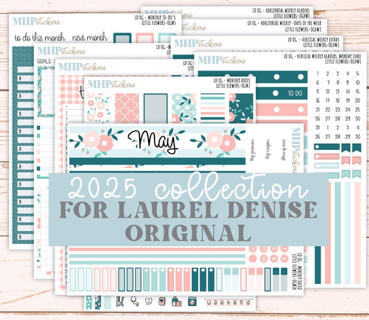 MAY 2025 Stickers for OG Laurel Denise Planners. "Little Flowers" || OGLF