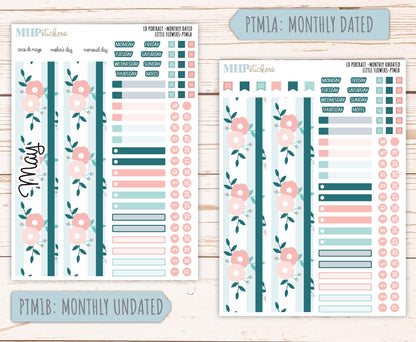 MAY 2025 Stickers for Laurel Denise Portrait Planners. "Little Flowers" || PTLF